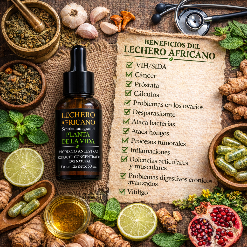 LECHERO AFRICANO PLANTA DE LA VIDA